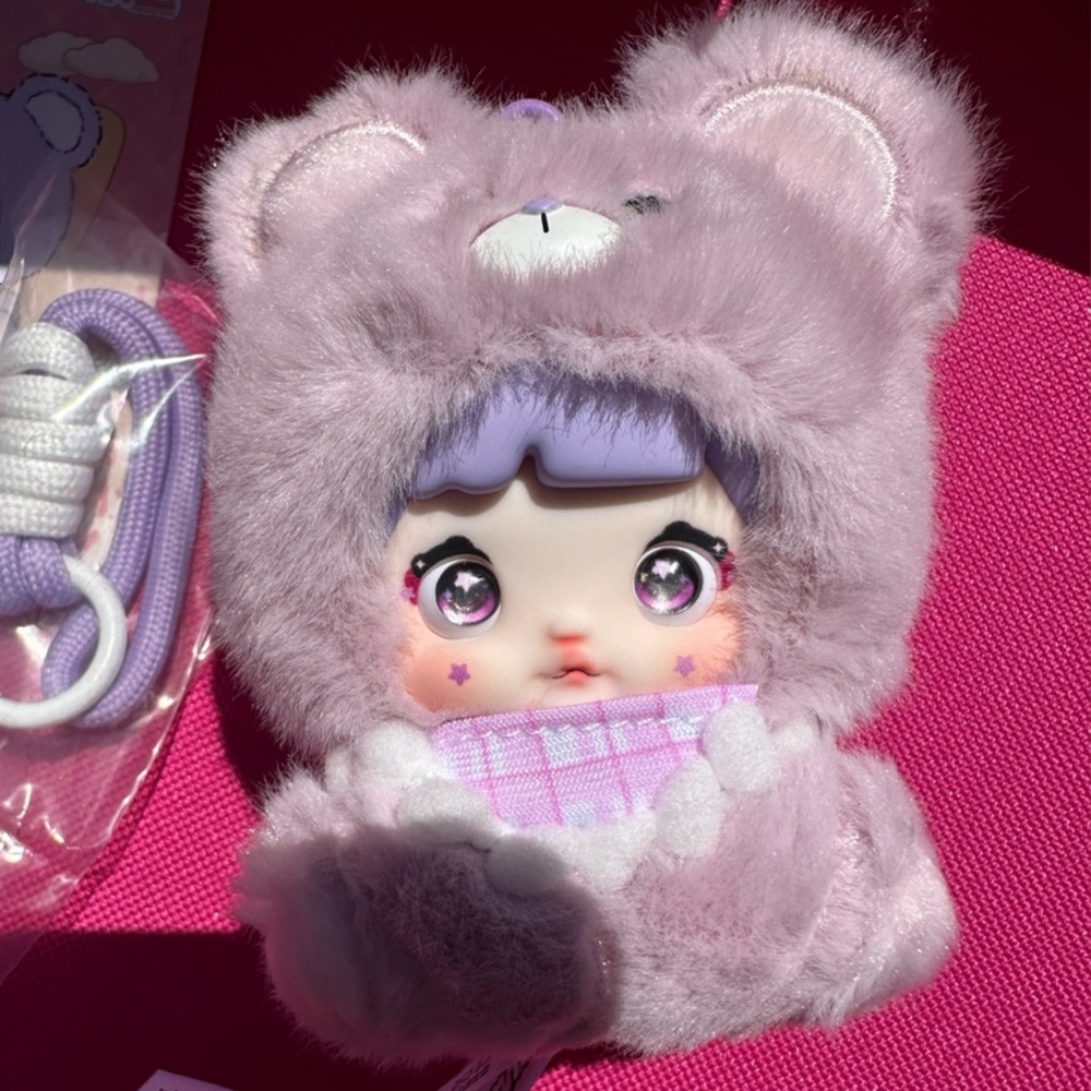 NOMMI Baby V4 series plush pendant Berry baby purple teddy bear
